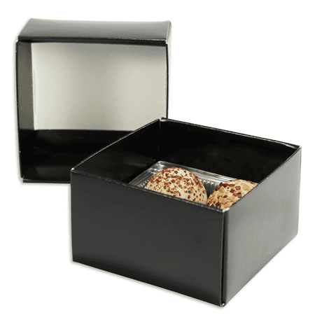 3800B/1964c GOLD/WHITE 6" x 6" x 2" 2 piece Pack of 10 Mod-Pac Gift Boxes 