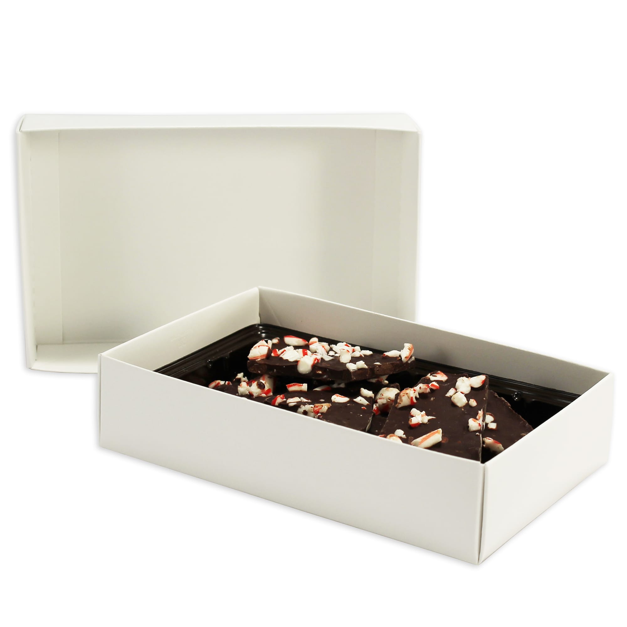 1/2 lb. Plastic Fudge Tray - 1 Cavity / Heat Stable 50 Pcs. (bulk pricing  options) 6-15/16 x 4-3/8 x 7/8