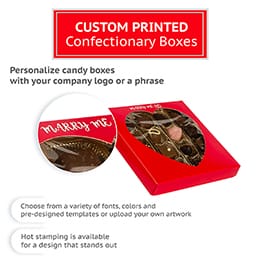 Custom Red Heart Shape Chocolate Packaging Box - Chocopac