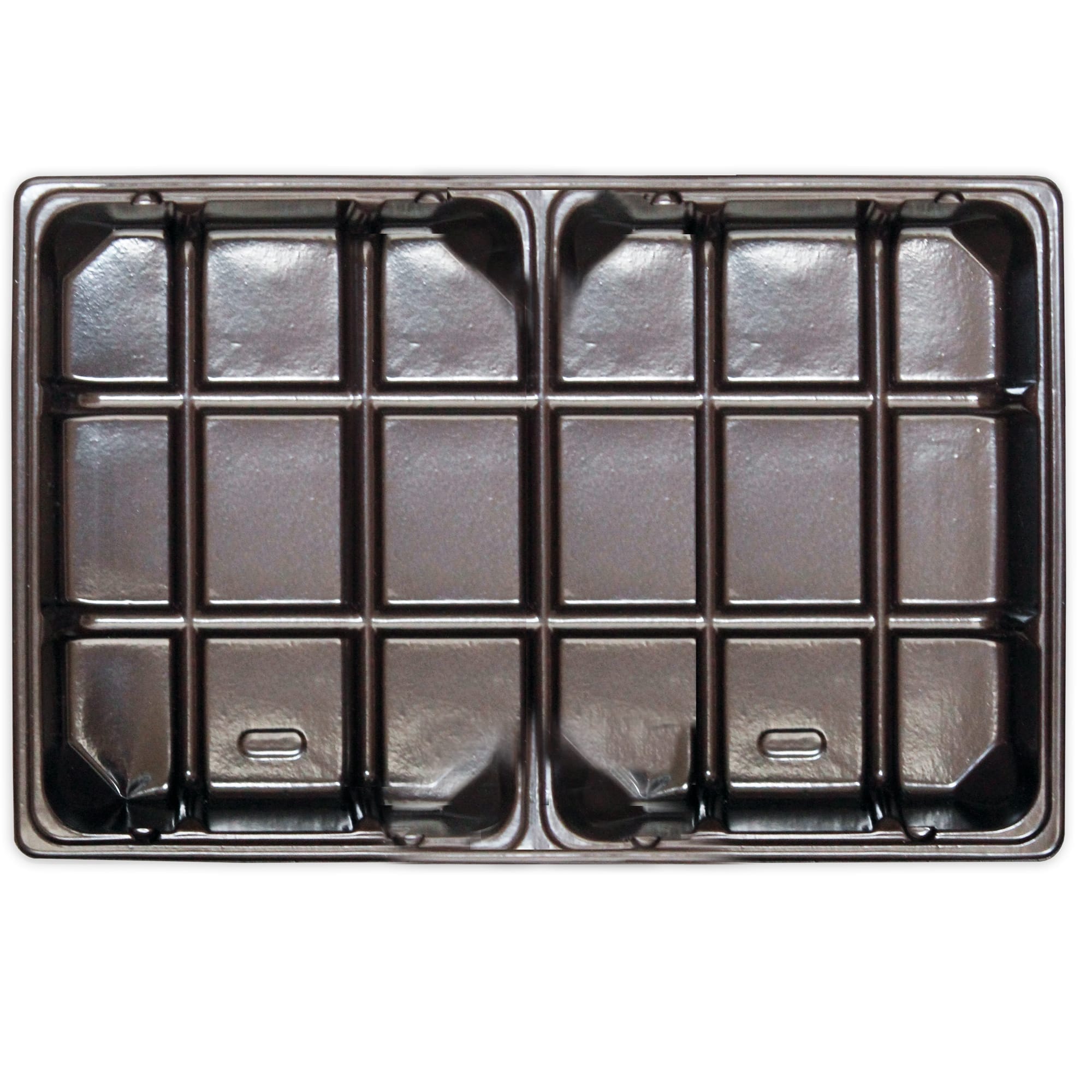 1/2 lb. Plastic Fudge Tray - 1 Cavity / Heat Stable 50 Pcs. (bulk pricing  options) 6-15/16 x 4-3/8 x 7/8