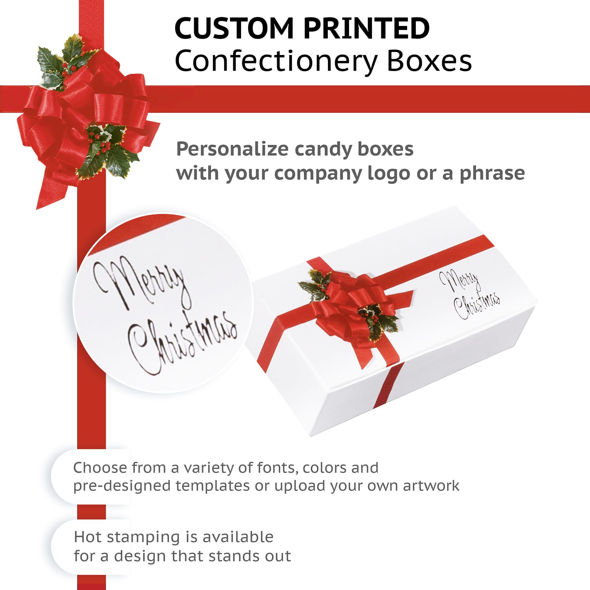 Custom Printed Candy Packaging Boxes, Fudge Packaging Boxes