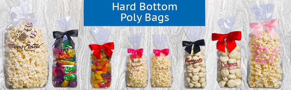 Hard bottom poly gift bags from MOD-PAC