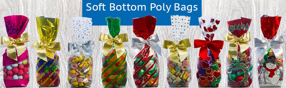 Soft bottom poly gift bags from MOD-PAC