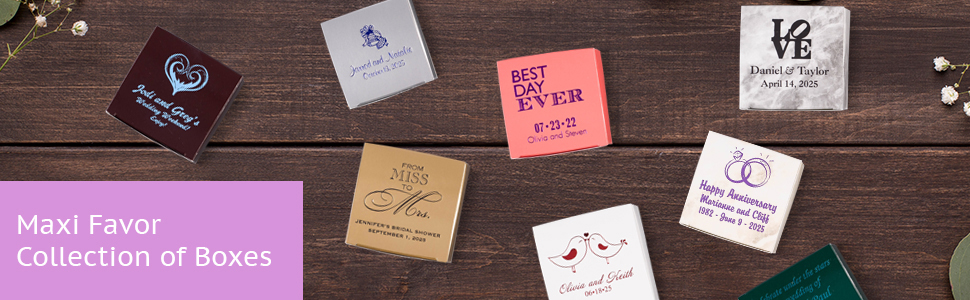 Maxi favor boxes from MOD-PAC
