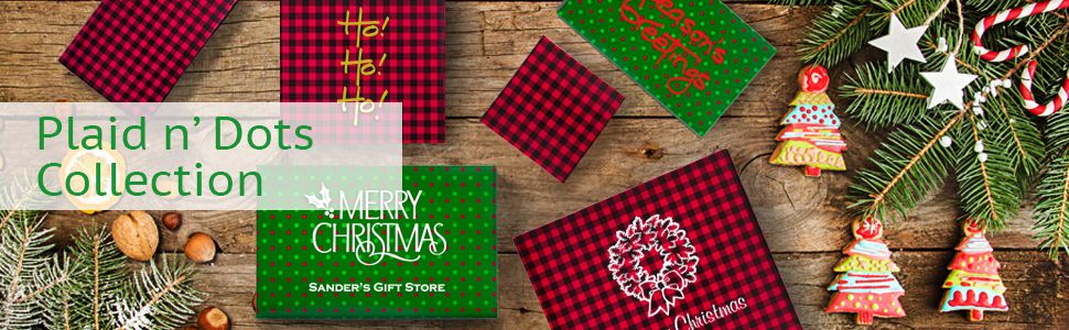 Plaid and Dots collection of confectionery boxes from MOD-PAC