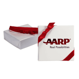 Ribbon Gift Box A Lite with ribbon loop and slot, Insert for AA batteries