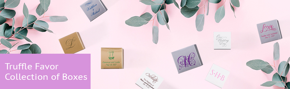 Truffle favor boxes from MOD-PAC