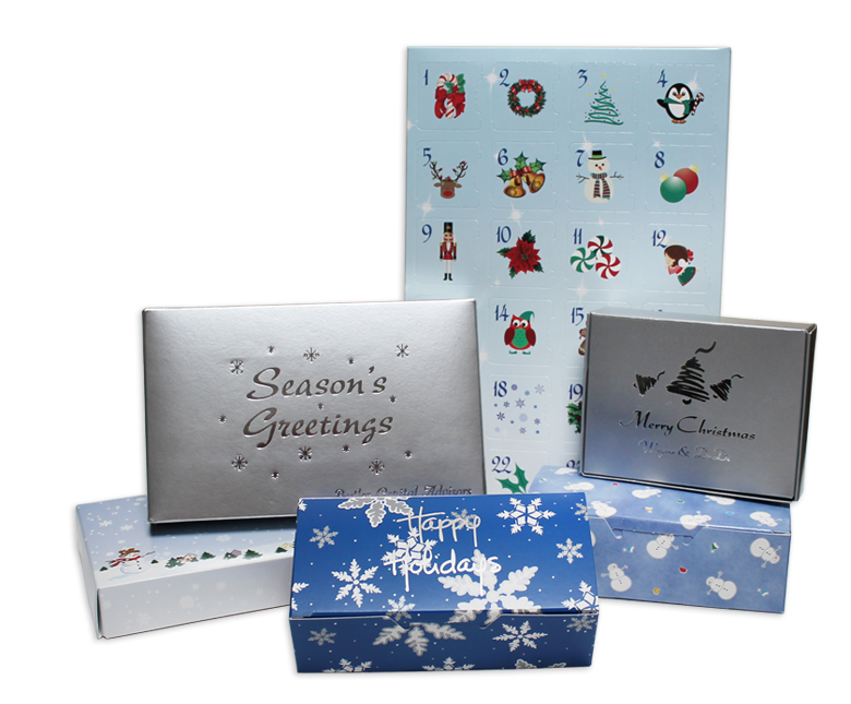 Blue Holiday Confectionery Packaging from MOD-PAC